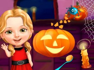 Sweet Baby Girl Halloween Fun Online Game