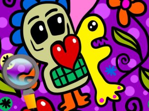 Abstraction Find 5 Differences Puzzle Game